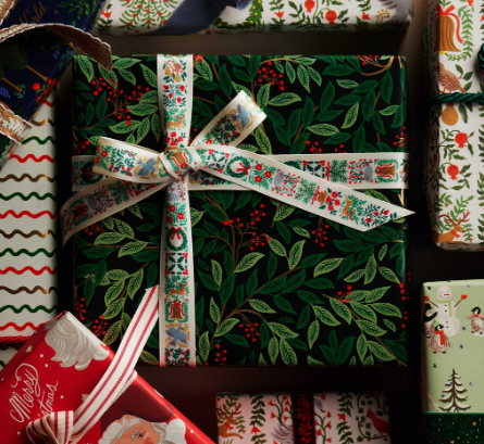 Rifle Paper Co - Gift Wrapping Paper - Winterberry - NO SHIP - STORE PICKUP - Findlay Rowe Designs