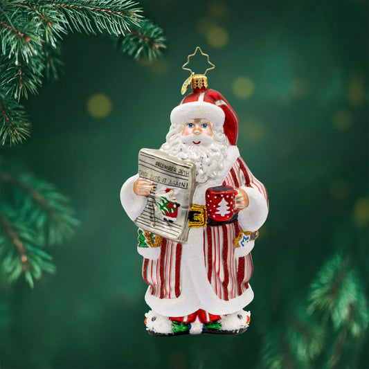 Christopher Radko - Ornament - Santa's Daily News