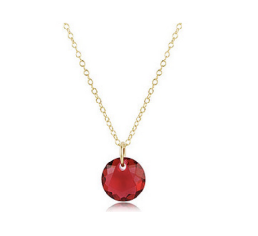 Enewton - 16in Necklace Gold - Reflection Small Charm - July - Findlay Rowe Designs