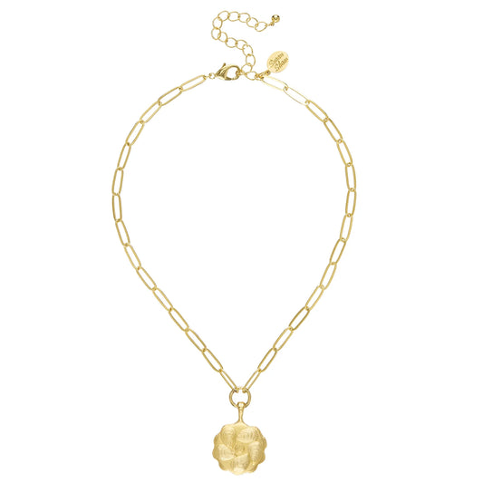 Susan Shaw - Necklace - Oyster Plate Paperclip - Findlay Rowe Designs