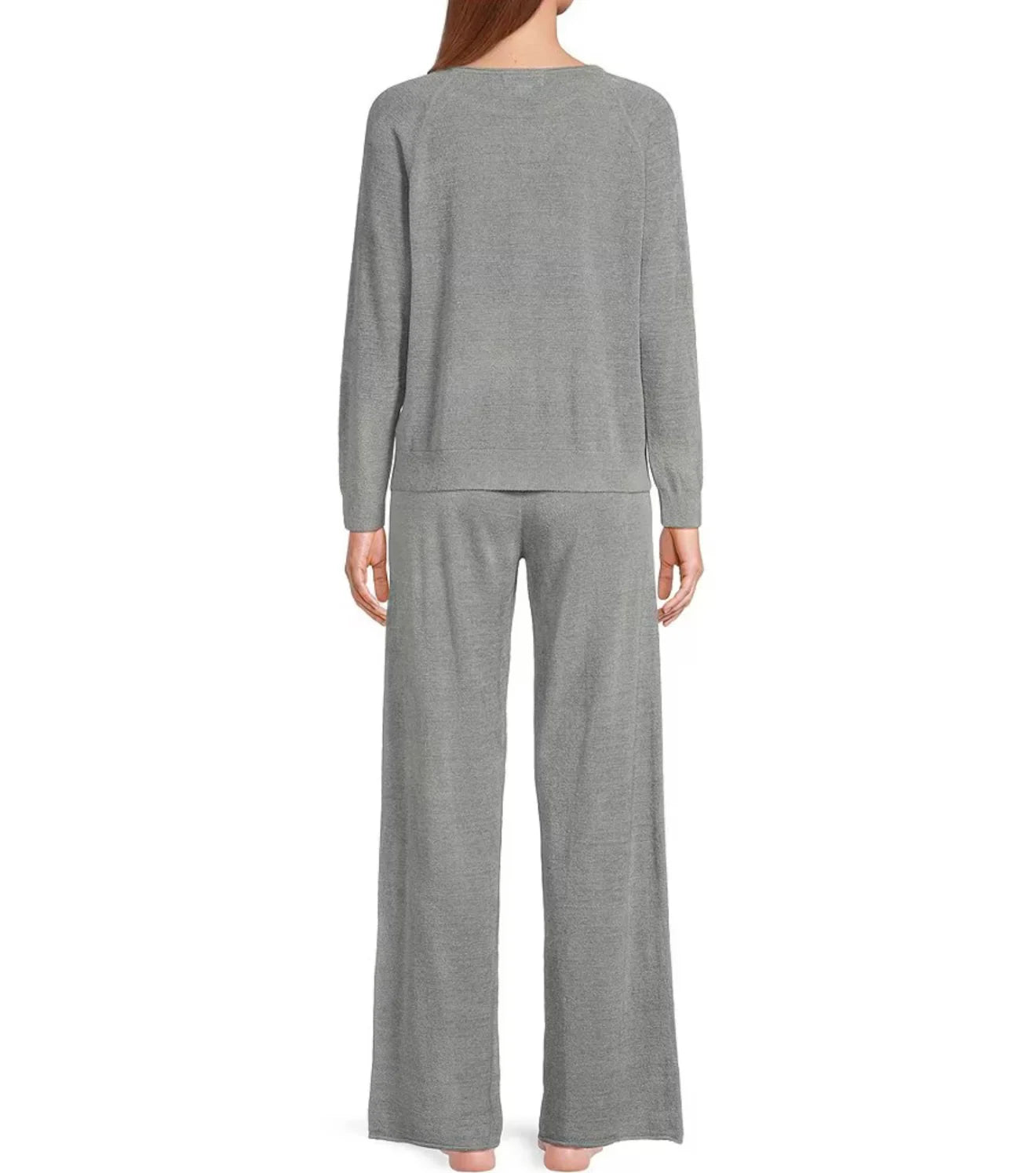 Barefoot Dreams - Cozychic Ultra Lite - Jersey Pullover and Wide-Leg Pant Lounge Set - Moonbeam - Findlay Rowe Designs