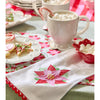 Tea Towels - Set of 2 - Poinsettia Ric Rac Trim - Findlay Rowe Designs