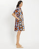 Jude Connally - Emerson Dress Jude Cloth - Butterfly Tile Navy