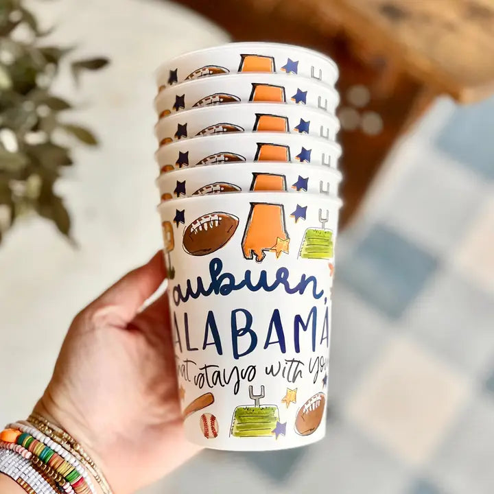 Happy by Rachel - Reusable Party Cups - Multi Sport - Auburn
