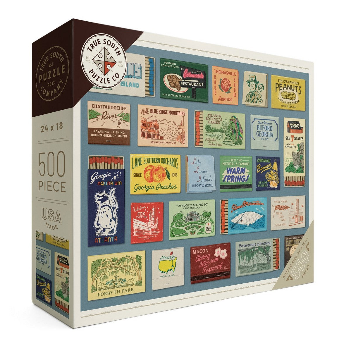 Puzzle - Georgia State Matchbooks - 500 piece