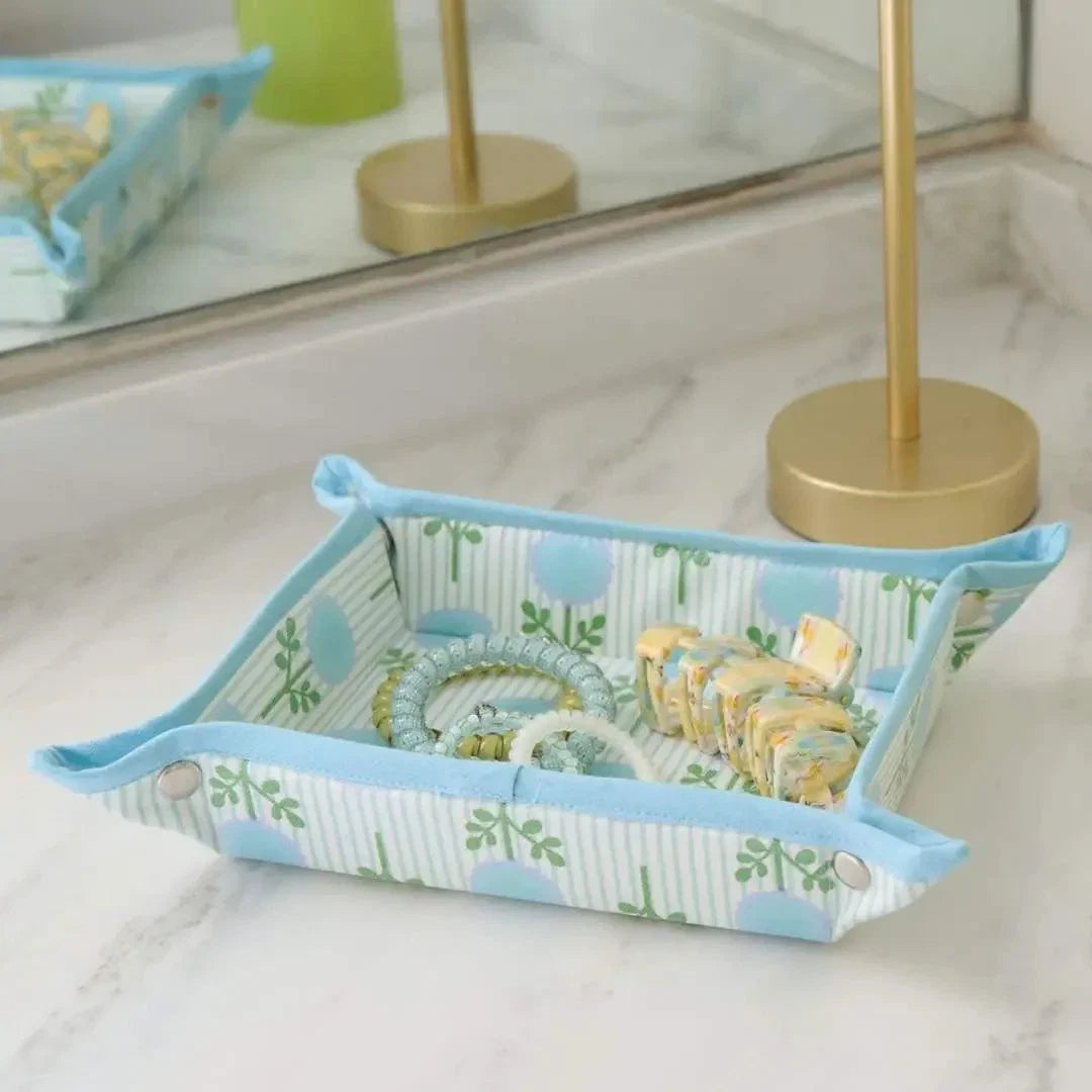 Laura Park - Snap Tray - Marigold Ticking Stripe Blue - Findlay Rowe Designs
