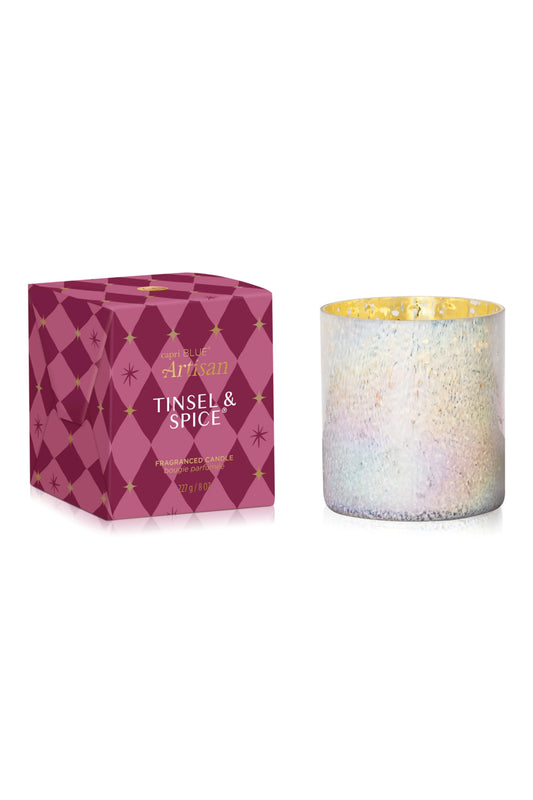 Capri Blue - Artisan - Boxed Tumbler 8oz Candle - Tinsel & Spice - Findlay Rowe Designs
