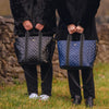 SCOUT - On the Clock Tote - Black Quilted - Findlay Rowe Designs