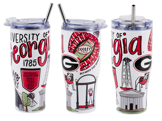 Glory Haus - Univ.of Georgia Icon Tumbler - Findlay Rowe Designs
