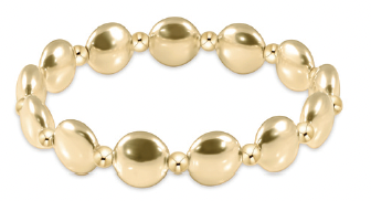 Enewton - Honesty Gold Grateful Pattern 10mm Bead Bracelet - Findlay Rowe Designs