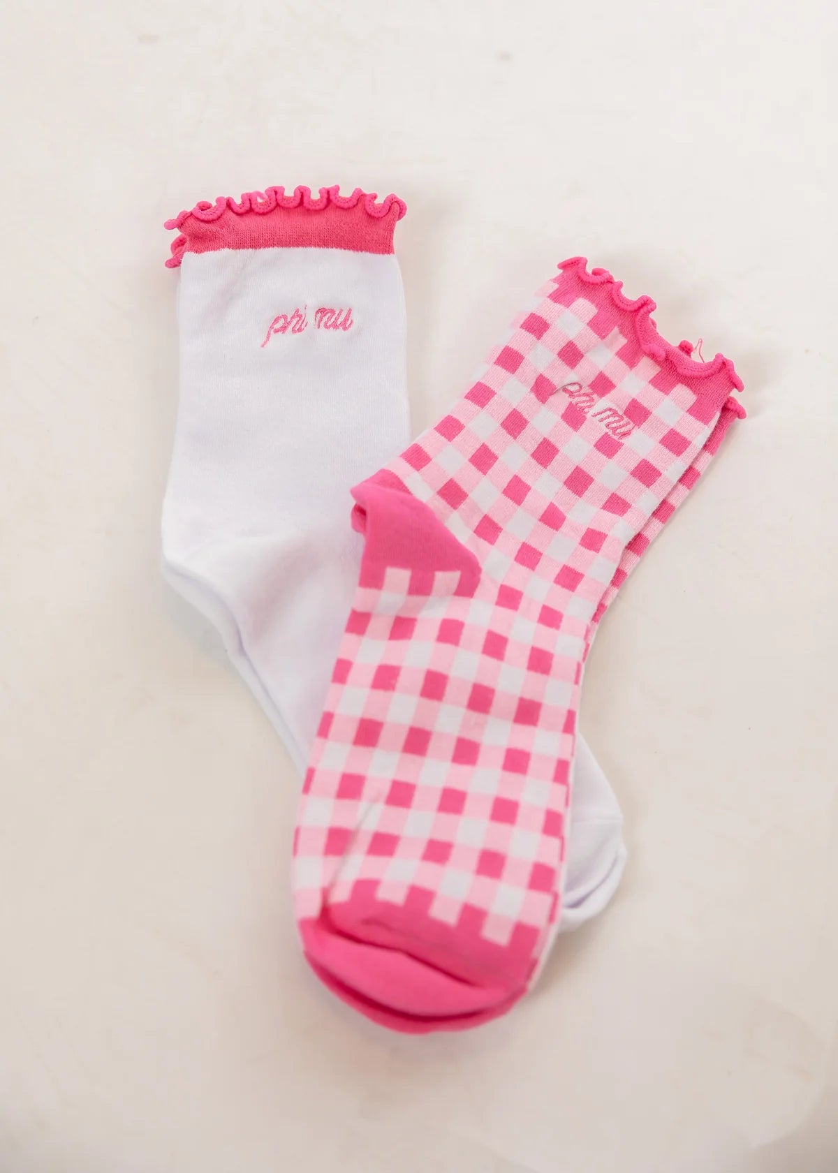Duo Threads - Sorority Sock - Gingham & Grace Set of 2 - Findlay Rowe Designs