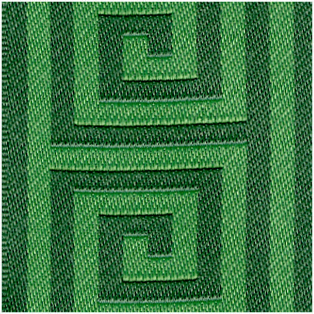 Caspari - Ribbon - 2in Greek Key Green/Dark Green - Findlay Rowe Designs