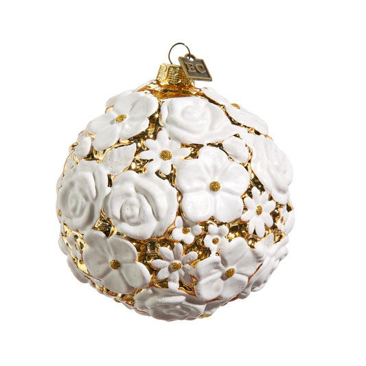 Ornament - 4" Mixed Blossom Ball