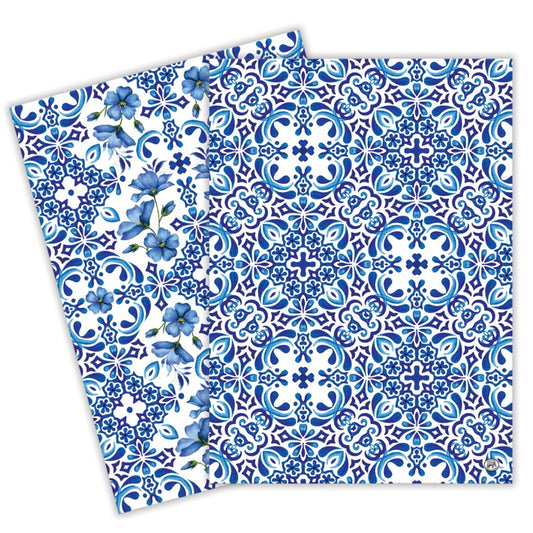 Michel Design Works - Kitchen Towel - Set of 2 - Indigo Seas - Findlay Rowe Designs