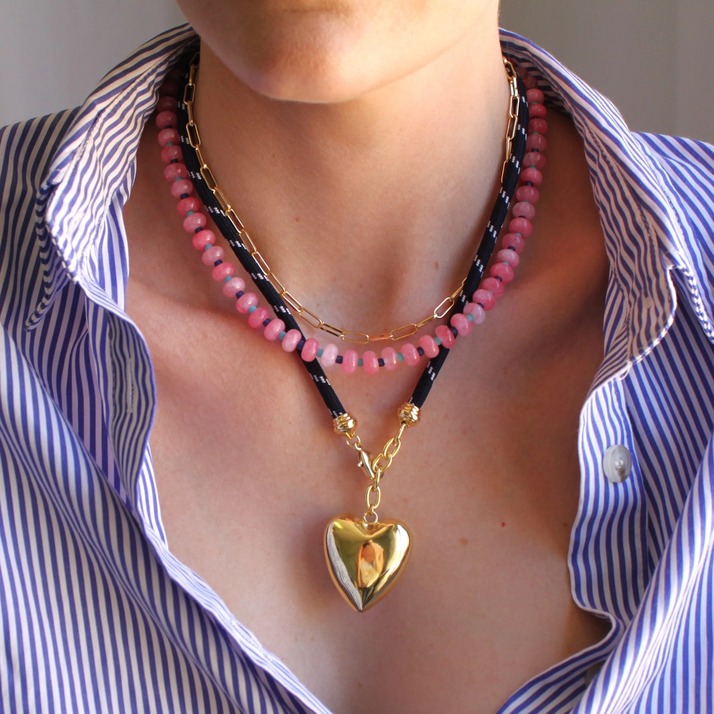 The Silver Wren - Necklace - Reef Candy Bead 16in - Findlay Rowe Designs