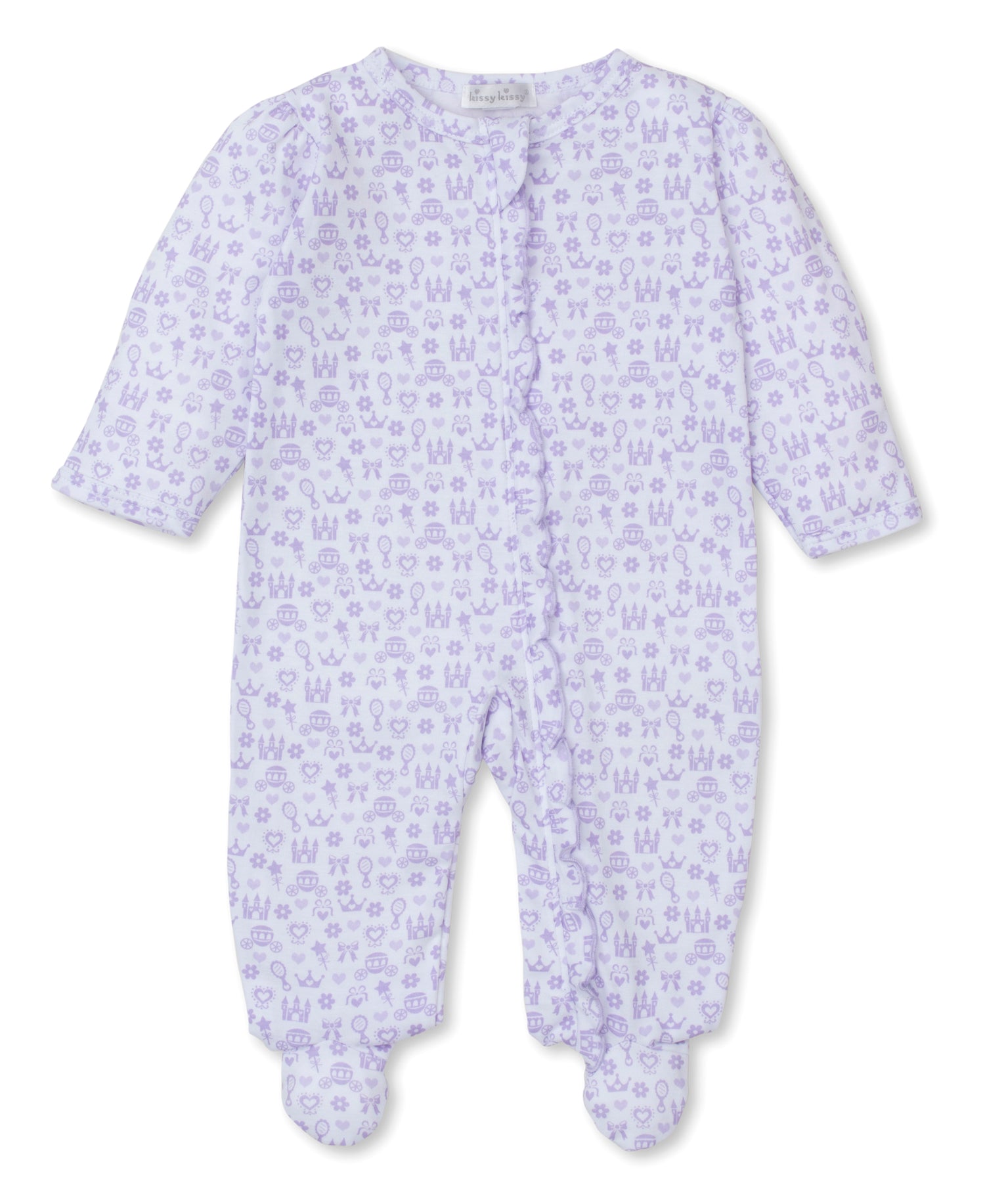 Kissy Kissy - Princess Theme Footie- Lilac - Findlay Rowe Designs