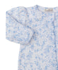 Kissy Kissy - Zip Footie - Old English Roses - Blue - Findlay Rowe Designs
