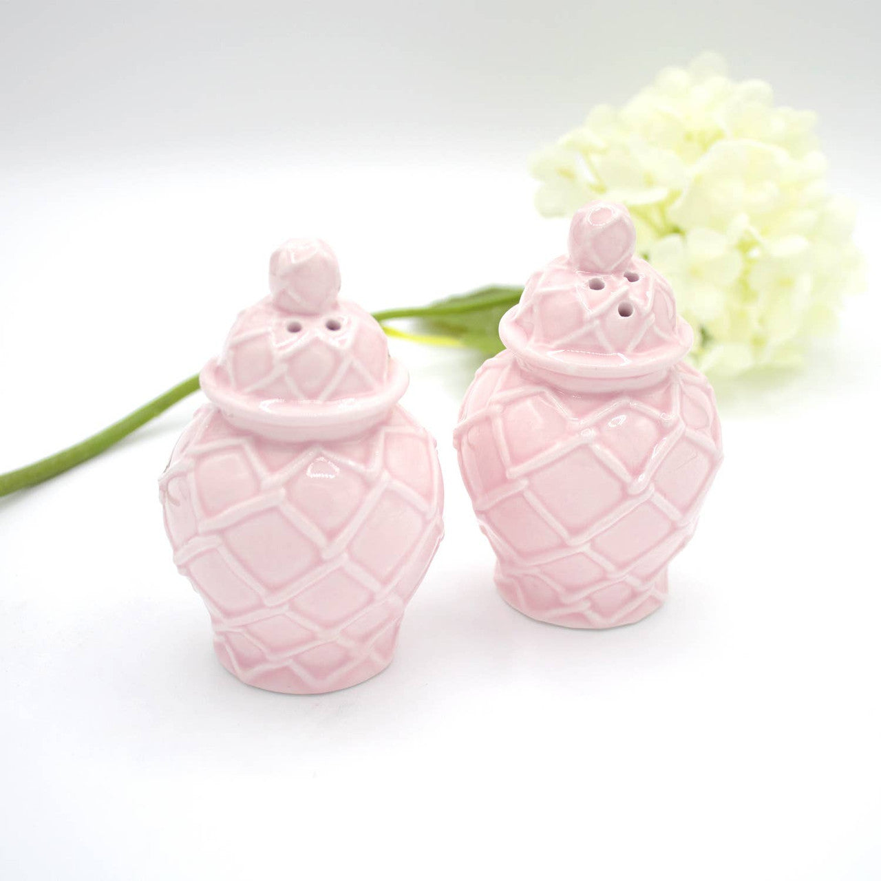 Salt & Pepper Set - Textured Jar - Pink - Findlay Rowe Designs