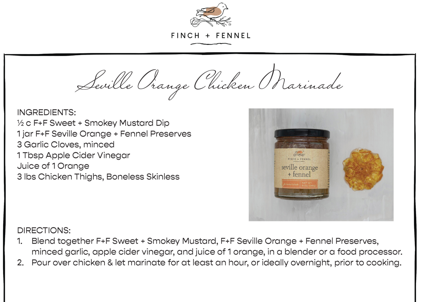 Finch + Fennel - Sweet Smoky Mustard - Findlay Rowe Designs