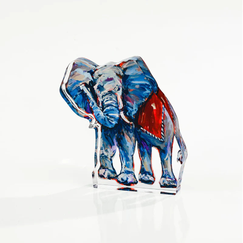 Lauren Dunn - Acrylic Block - Alabama Elephant - Bitty - Findlay Rowe Designs