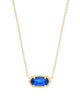 Kendra Scott - Necklace - Elisa Gold Pendant Necklace - Cobalt Cat's Eye - Findlay Rowe Designs