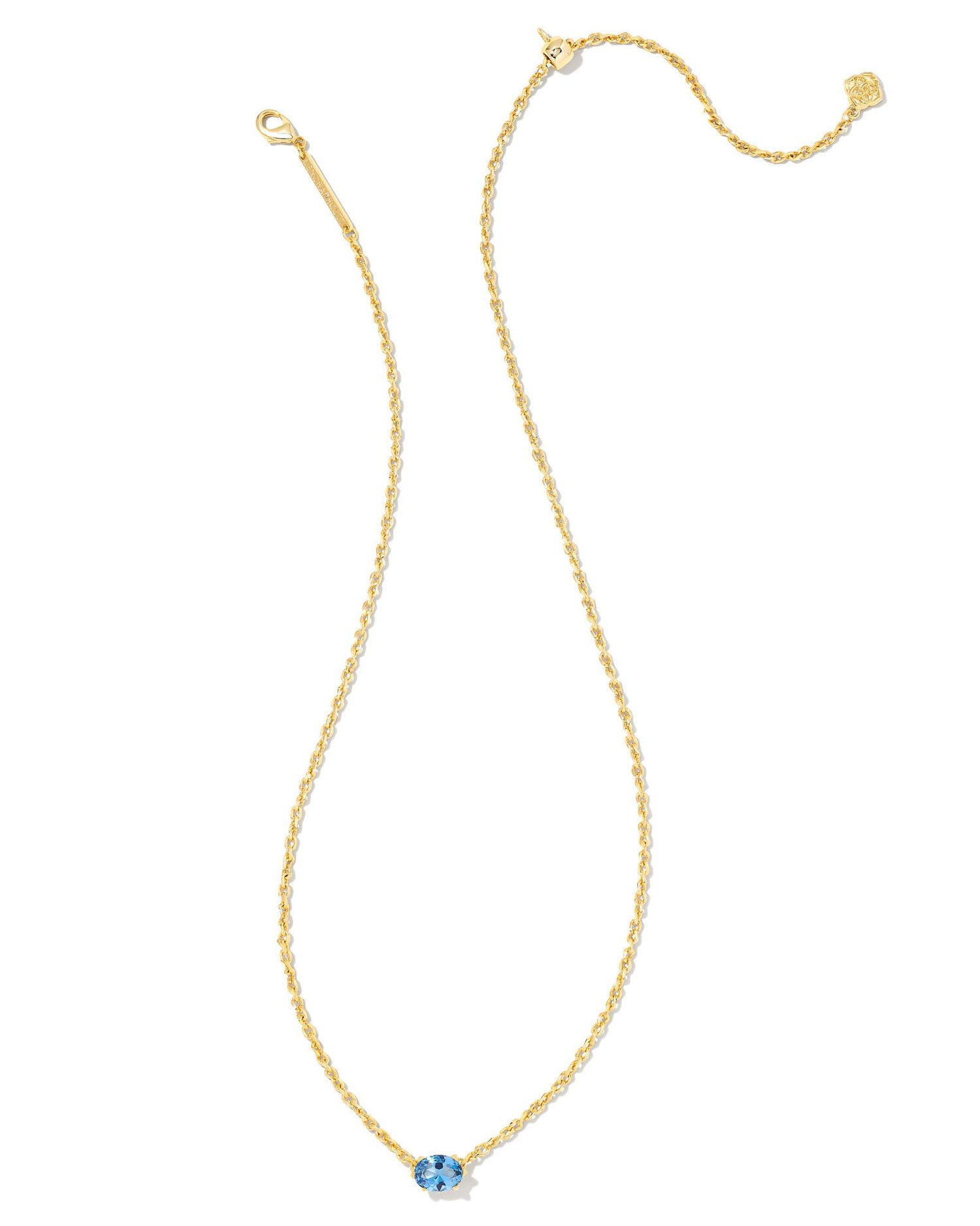 Kendra Scott - Necklace - Gold Cailin Pendant - Blue Violet Crystal - Findlay Rowe Designs