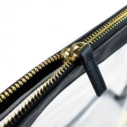 Small Clear Stadium Crossbody - Black - Findlay Rowe Designs