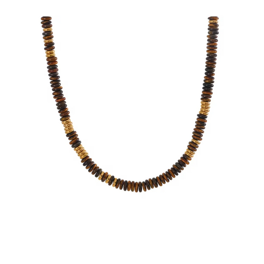 Sahira - Necklace - Tiger Eye Beaded - Findlay Rowe Designs
