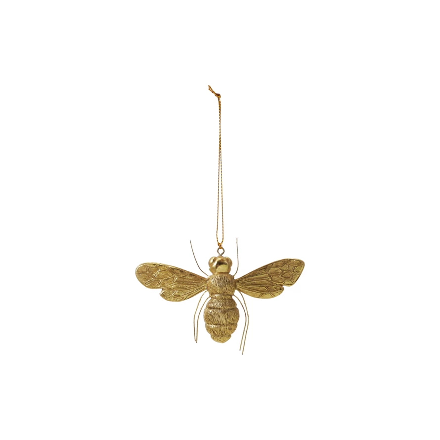 Ornament - Bee with Wire Legs - Gold - Findlay Rowe Designs