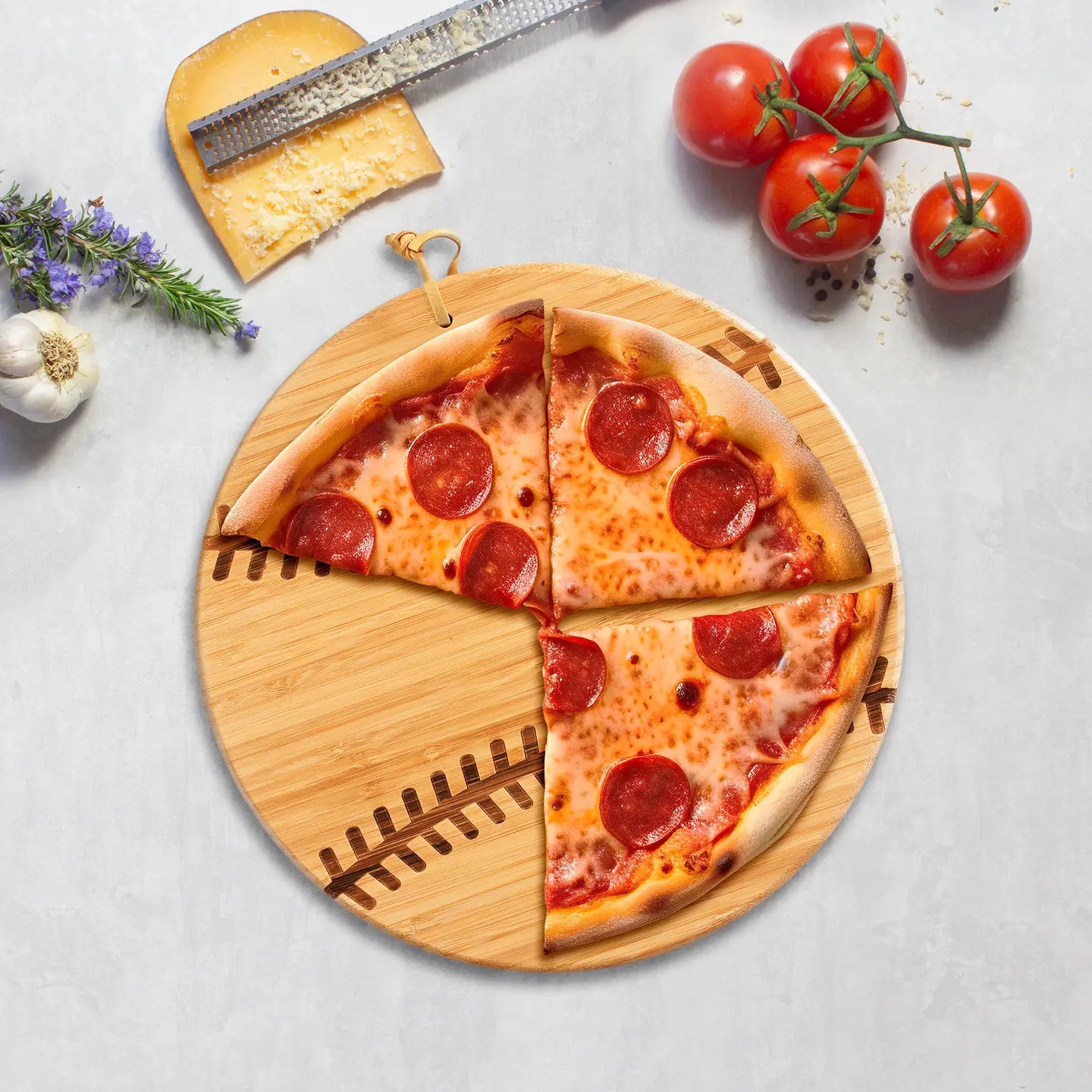 Totally Bamboo - Cutting Board Tray - Baseball - Findlay Rowe Designs