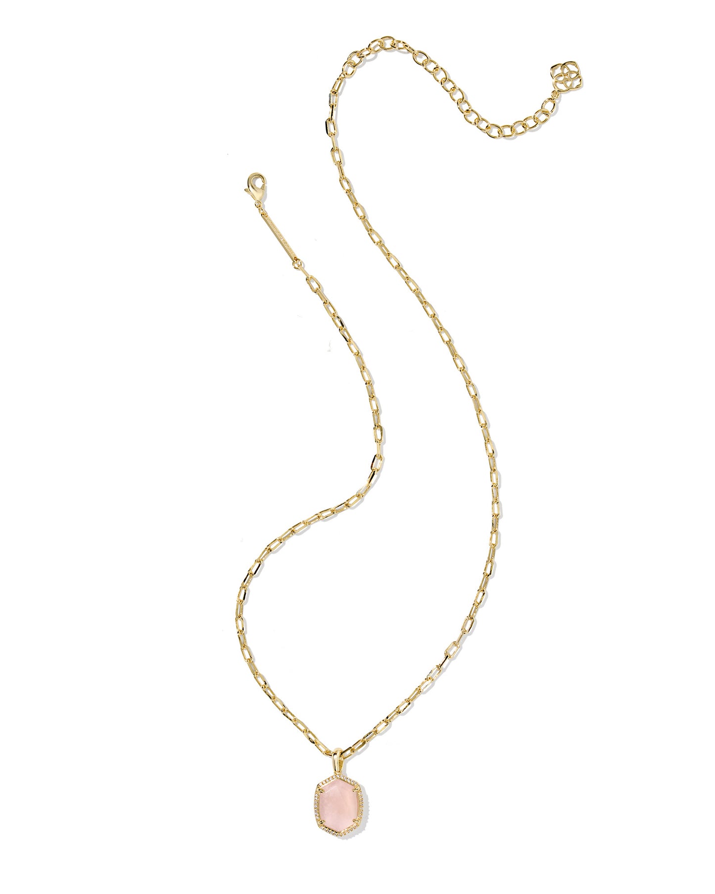 Kendra Scott - Necklace - Daphne Gold Pave Frame Short Pendant