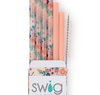 Swig- Full Bloom + Coral Reusable Straw Set - Findlay Rowe Designs