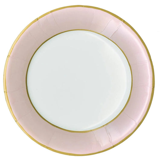 Caspari - Dinner Plates - Watercolor Petal Pink Paper - Findlay Rowe Designs