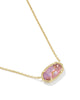 Kendra Scott - Necklace - Elisa Gold Pendant - Light Mauve Illusion - Findlay Rowe Designs