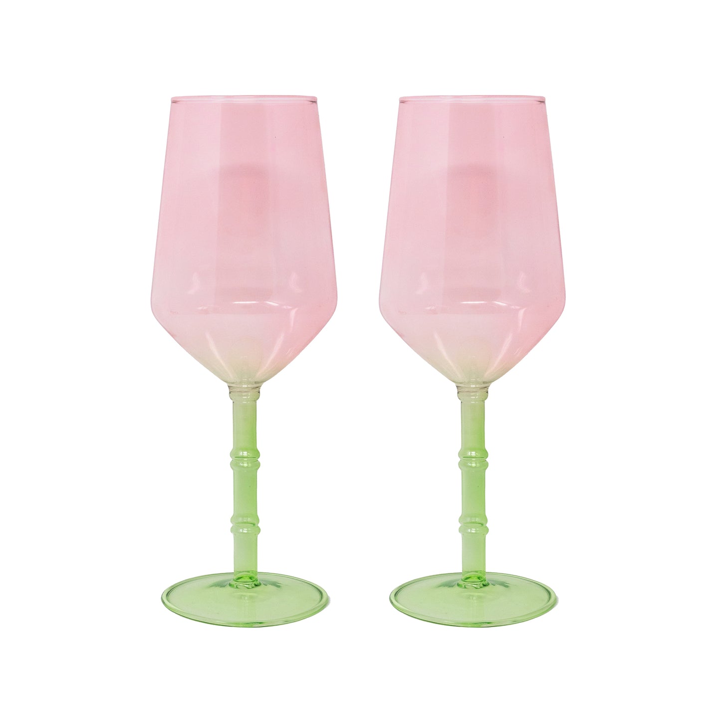 Lilly Pulitzer - Bamboo Wine Glass Set - Festival Bloom/Lime Chiffon - Findlay Rowe Designs