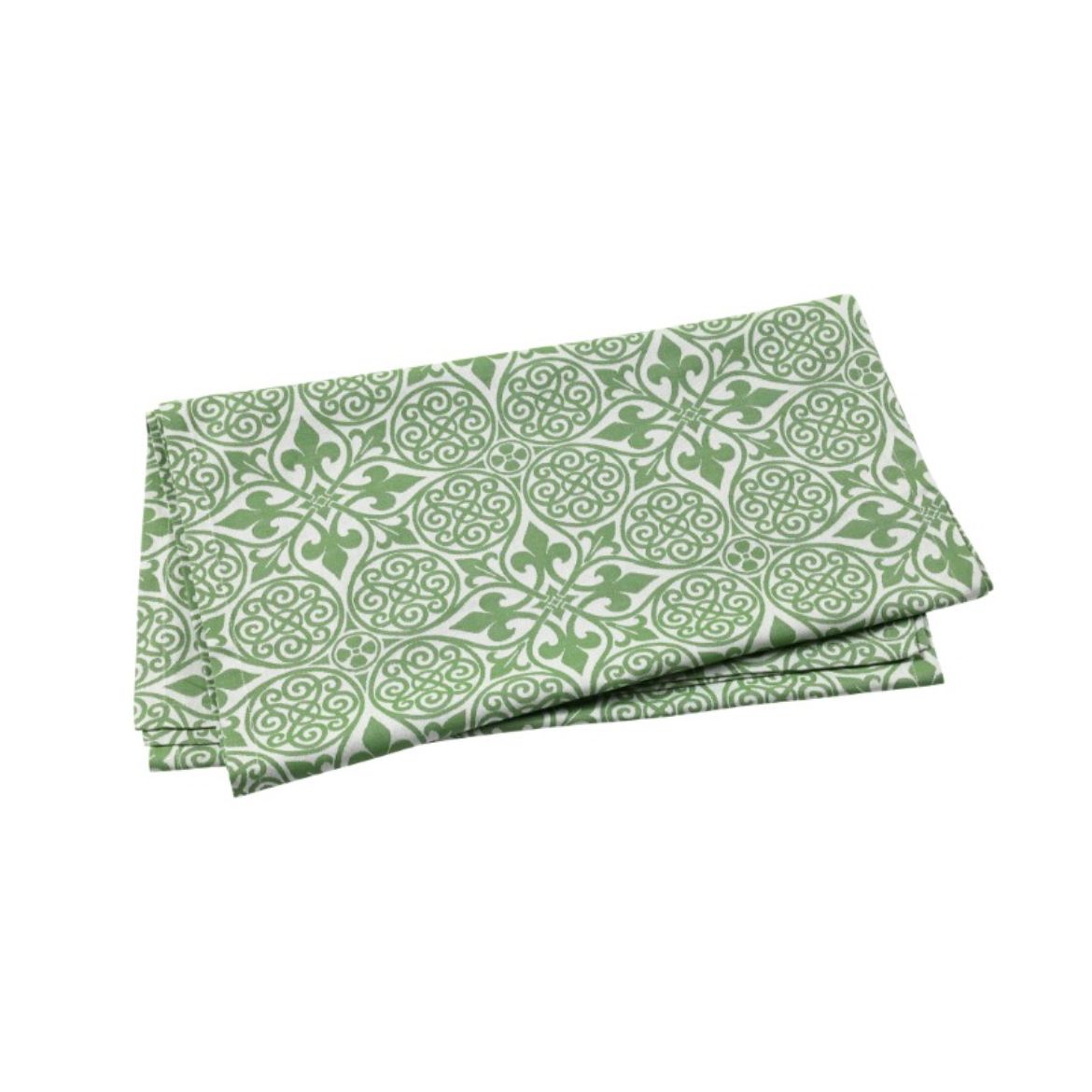 Vietri - Table Runner - Cloth - Damask Green - Findlay Rowe Designs