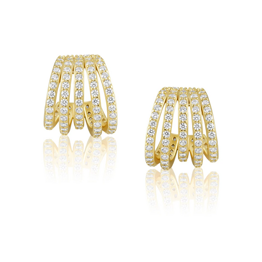 Sahira - Earrings - Avery CZ Huggies - Findlay Rowe Designs
