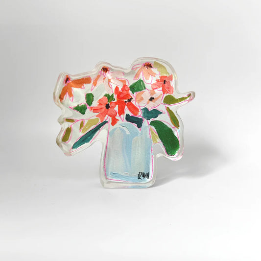 Lauren Dunn - Wildflowers Acrylic Bloom Block - Findlay Rowe Designs