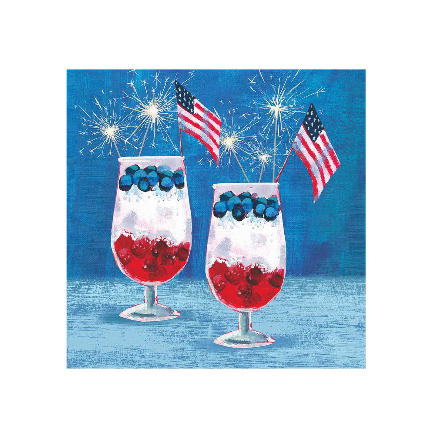 Cocktail Napkin - Patriotic Parfait - Findlay Rowe Designs