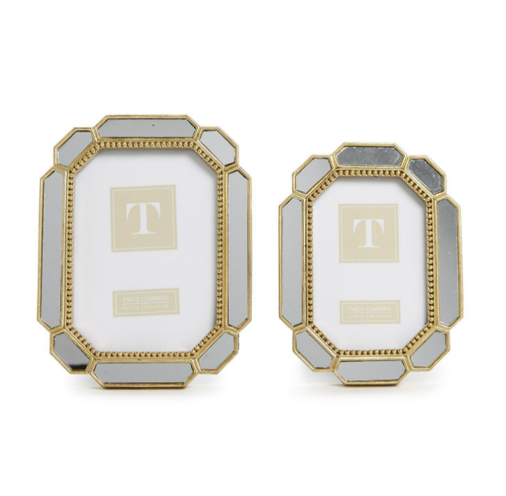 4x6 or 5x7 Frame - Beveled Mirror Border - Findlay Rowe Designs