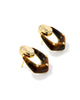 Kendra Scott - Earring - Embry Open Frame - Gold Dark Brown Hawk's Eye - Findlay Rowe Designs