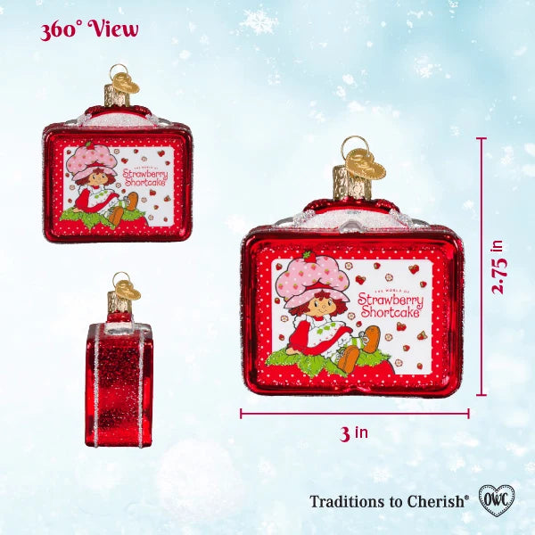 Old World Christmas - Ornament - Strawberry Shortcake Lunchbox - Findlay Rowe Designs