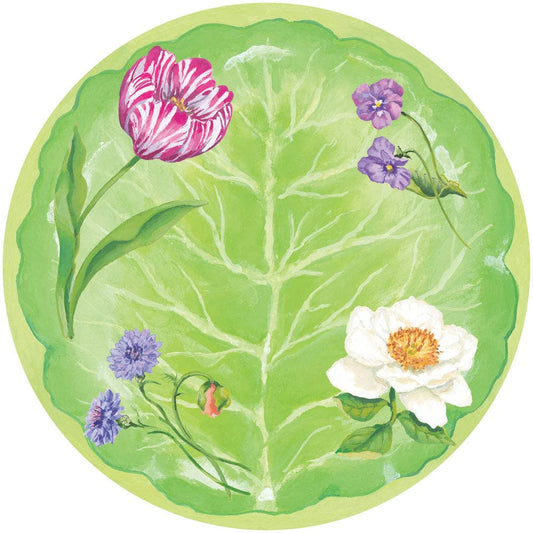 Caspari - Plate Dinner - Floral Majolica - Findlay Rowe Designs
