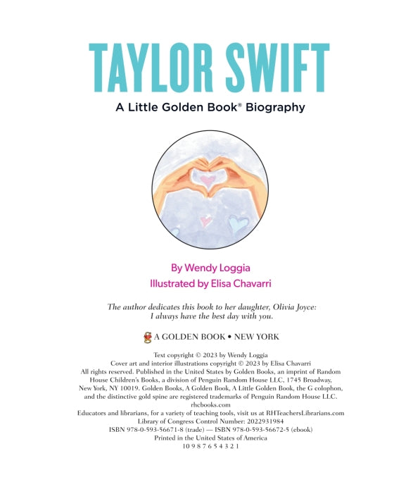 Taylor Swift: A Little Golden Book Biography - Findlay Rowe Designs
