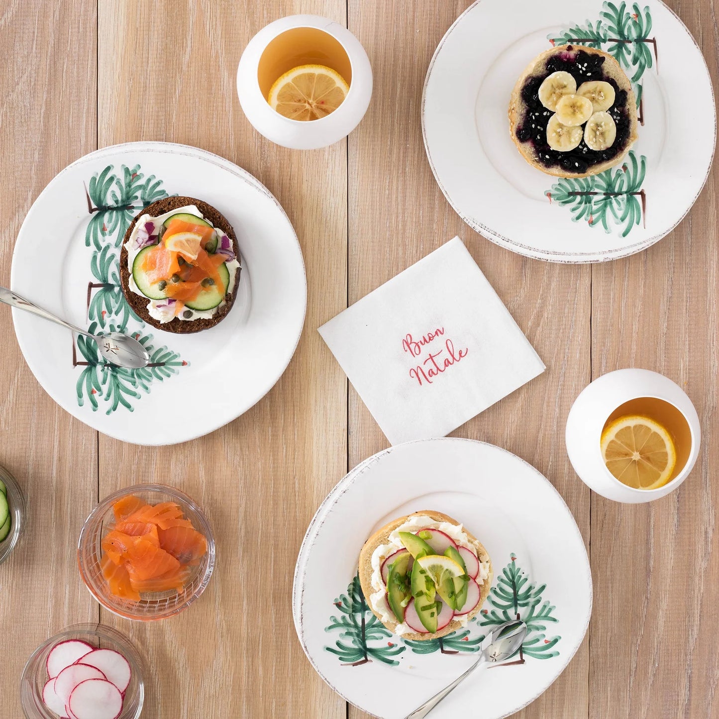 Vietri - Cocktail Napkins - Merry Christmas Buon Natale