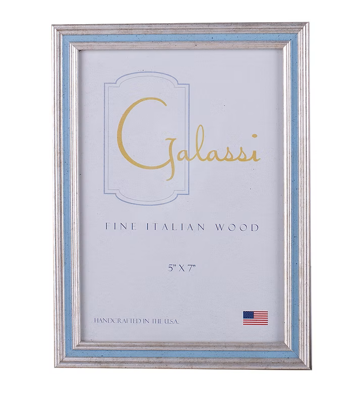 Galassi - 5x7 Frame - Silver Blue Channel - Findlay Rowe Designs