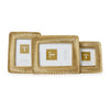 Frame - Sculpted Scalloped Plume - Gold