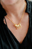 Lisi Lerch - Necklace - Bulldog Body Gold Charm - 18k Gold Plated - Paperclip Chain