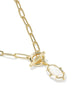 Kendra Scott - Necklace - Elisa Gold Enamel Link and Chain - Gold White Mother Of Pearl - Findlay Rowe Designs