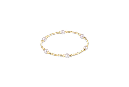 Enewton - Purpose Pearl 5mm Gold Bracelet - Findlay Rowe Designs